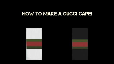 How to make a Gucci cape in Minecraft! 